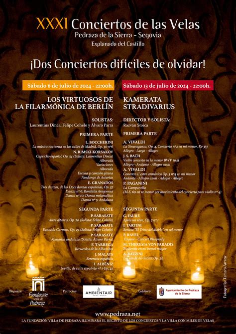 Programa Completo Conciertos de las Velas 2024